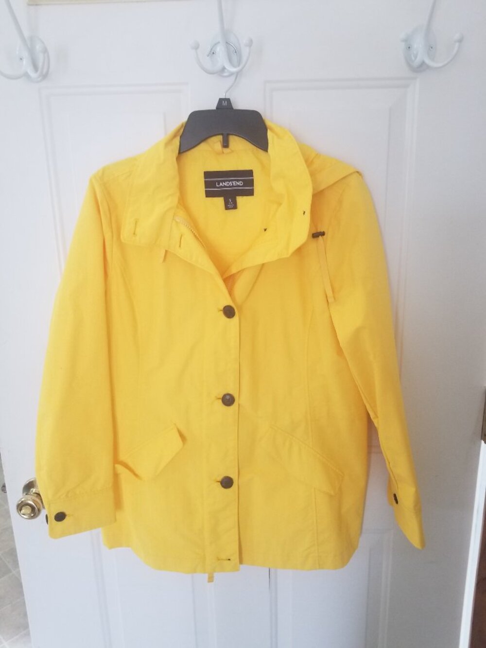 Lands' End Yellow Rain Coat